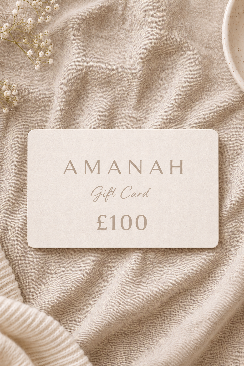 Amanah £100 gift card for hijabs and modest wear