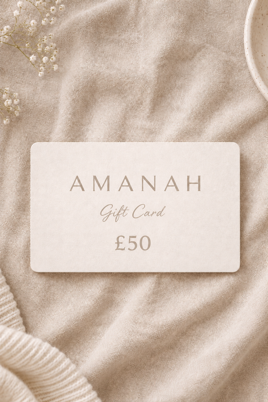 Amanah £50 gift card for hijabs and modest wear
