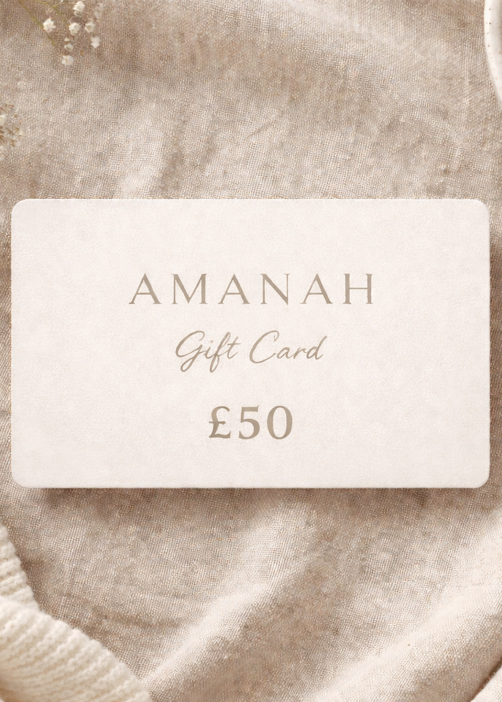 Amanah £50 gift card for hijabs and modest wear