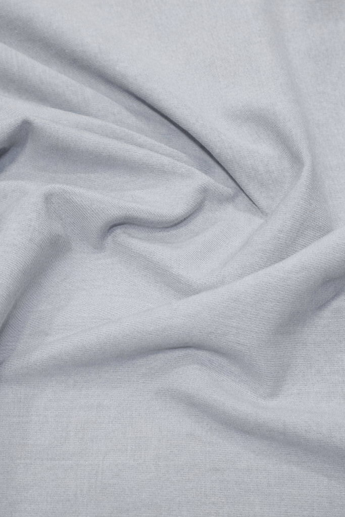 Classic Light Jersey Hijab in Mist by Amanah, styled in a soft draped wrap.