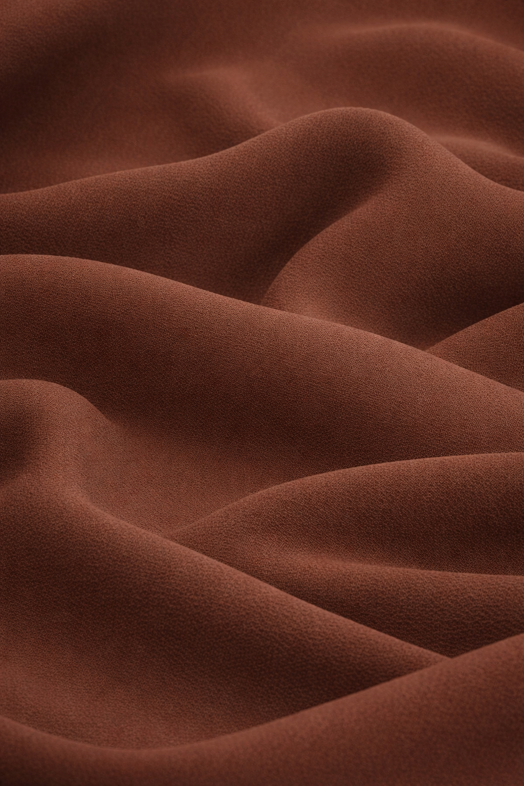 Classic Soft Chiffon Hijab in Cinnamon by Amanah, styled in a soft draped wrap.