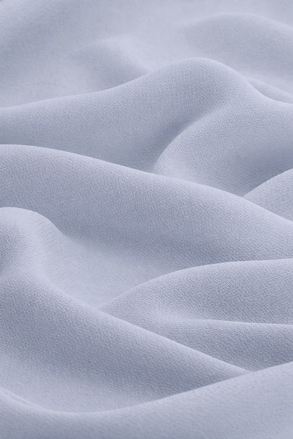 Classic Soft Chiffon Hijab in Mist by Amanah, styled in a soft draped wrap.