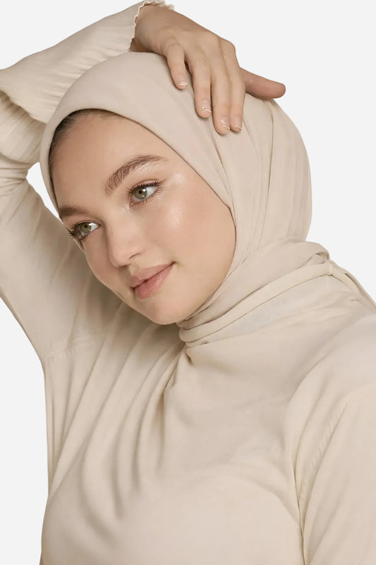 Pearl classic soft chiffon hijab by Amanah with a light airy texture
