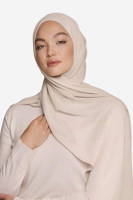 Pearl classic soft chiffon hijab by Amanah with a light airy texture