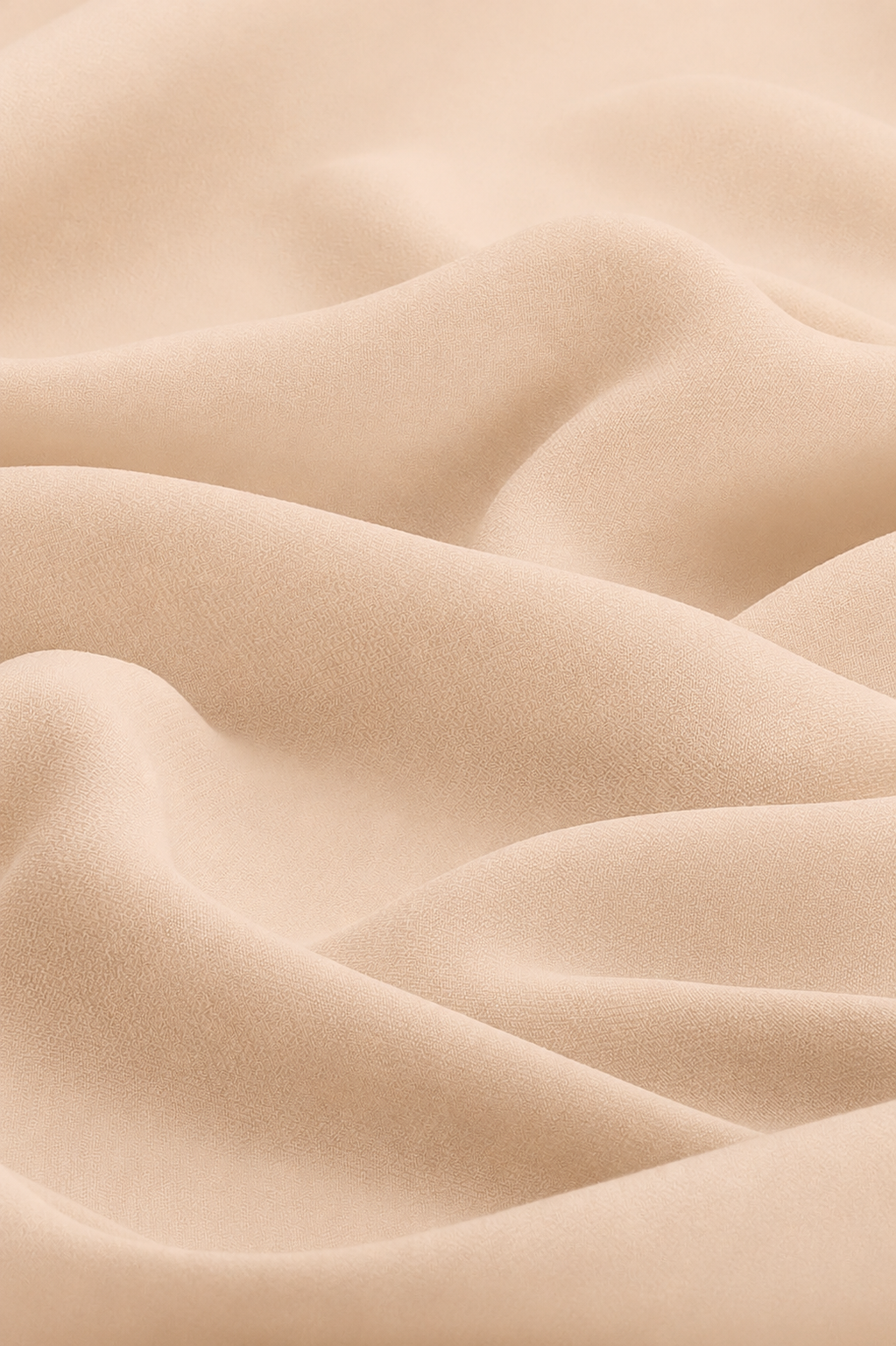 Classic Soft Chiffon Hijab in Sand by Amanah, styled in a soft draped wrap.
