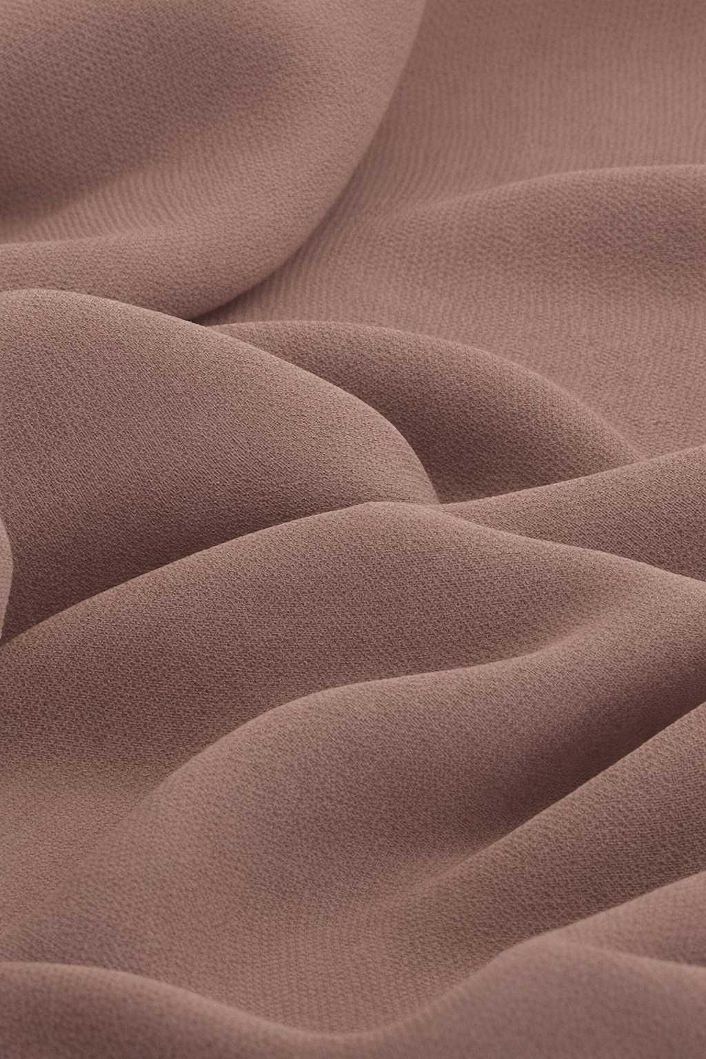 Classic Soft Chiffon Hijab in Taupe by Amanah, styled in a soft draped wrap.