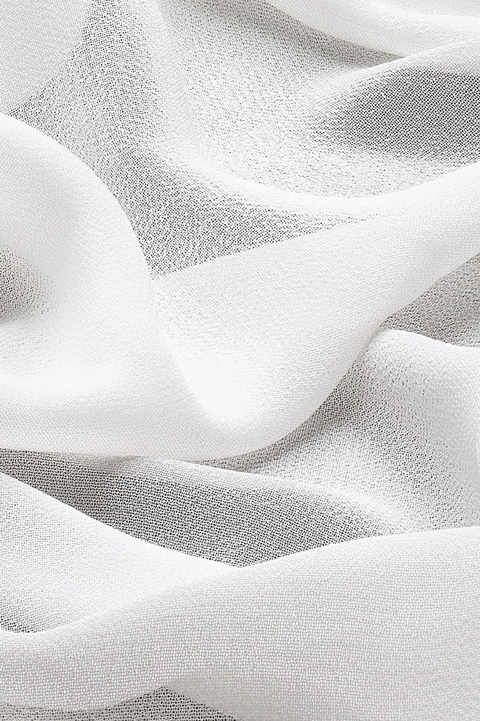 Classic Soft Chiffon Hijab in White by Amanah, styled in a soft draped wrap.