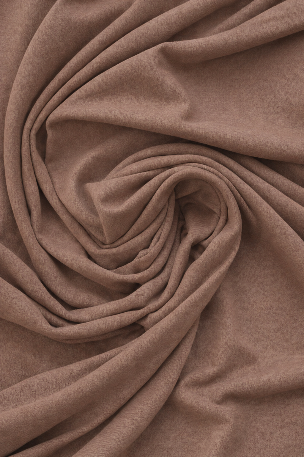 Premium Bamboo Jersey Hijab in Latte by Amanah, styled in a soft draped wrap.