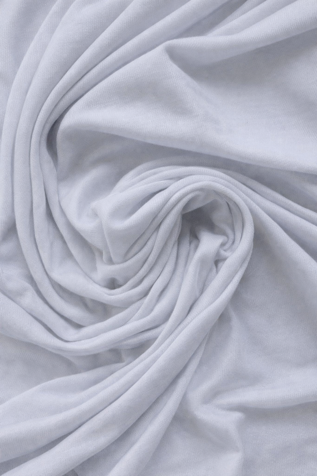 Premium Bamboo Jersey Hijab in Mist by Amanah, styled in a soft draped wrap.