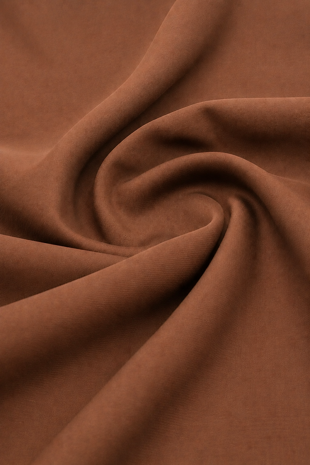 Premium Luxe Chiffon Hijab in Cinnamon by Amanah, styled in a soft draped wrap.