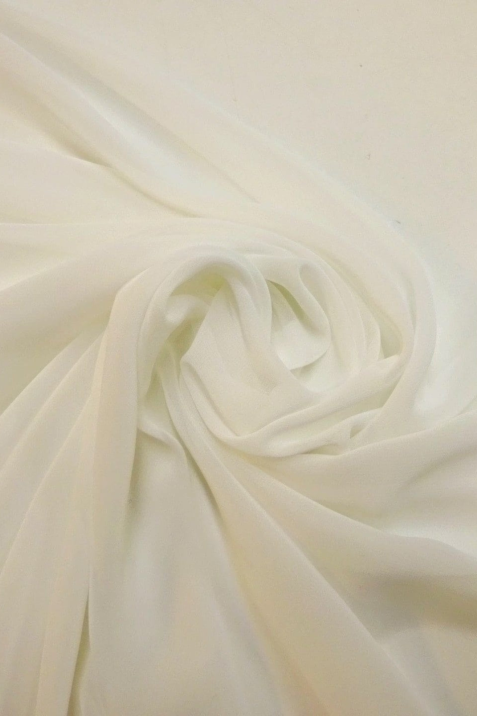 Premium Luxe Chiffon Hijab in Ivory by Amanah, styled in a soft draped wrap.