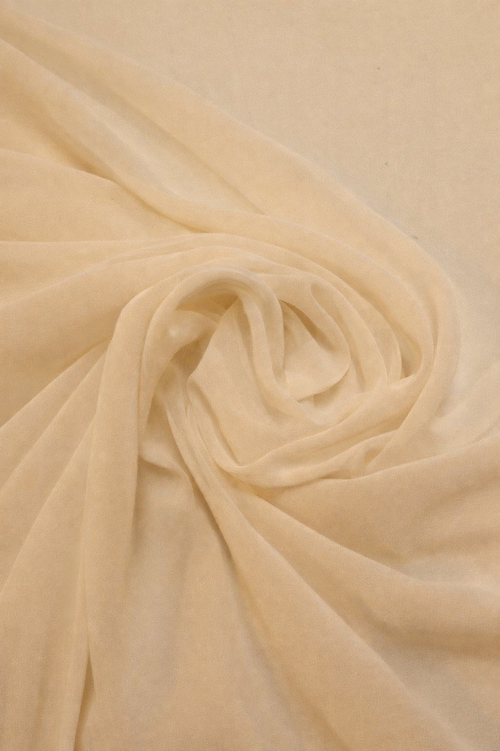 Premium Luxe Chiffon Hijab in Sand by Amanah, styled in a soft draped wrap.